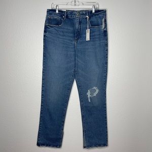 Good American Good Boy Vintage Inspired Curvy Jeans Tummy Control Size 14/32 NWT